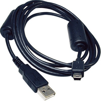 CABLE USB-A MACHO A MINI-USB 5 PINES MACHO 1.8M CON FERRITA (CÁMARA DIGITAL) - 61-0279/5P.10