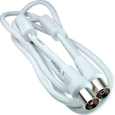 Cable para Televisión RG-59 con filtro 100MHZ 1.5M Blanco - 3-0900