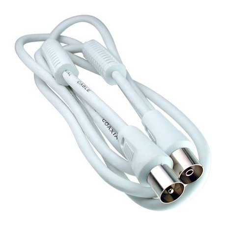 Cable para Televisión RG-59 con filtro 100MHZ 1.5M Blanco - 3-0900