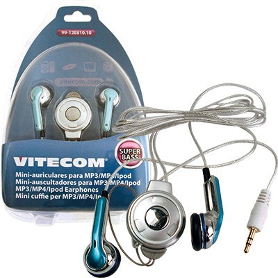 Auriculares estéreo alta calidad con cable de silicona y jack 2,5mm MACHO