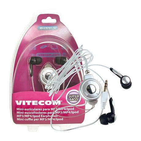 Mini-auriculares para iPod-MP3-MP4 con Jack 3.5mm estéreo macho