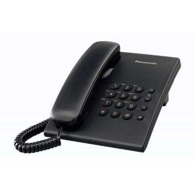 Teléfono Sobremesa Básico color Negro PANASONIC KX-TS500EXB
