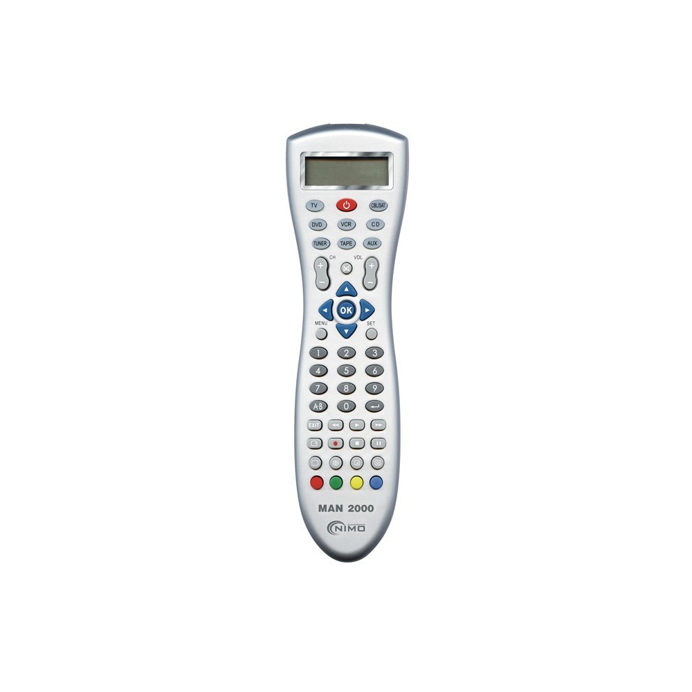 Mando a distancia Universal 8 en 1 con pantalla LCD - MAN2000