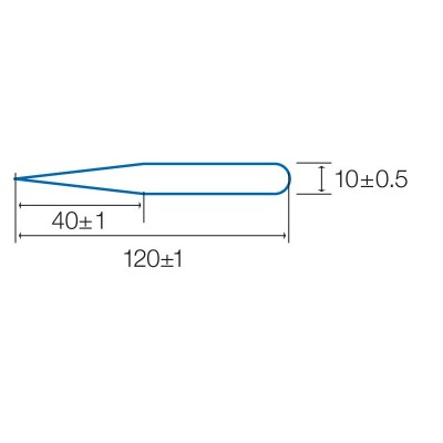 Pinzas especiales de puntas rectas cónicas super finas de Proskit - 1PK-125T