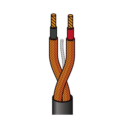 Rollo de cable de micrófono estéreo 100m de Nimo - WIR9036
