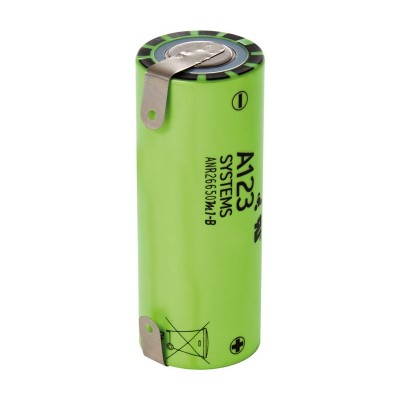 Batería de Litio Ferroso recargable ANR26650 con terminales - ANR26650M1-B