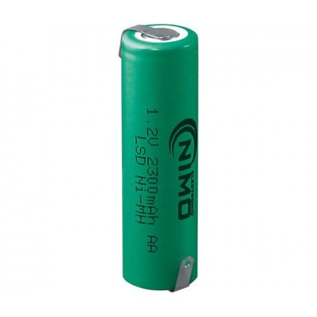 AA/RC06T- 2300 Batería recargable industrial con terminales AA/RC6 NI-MH 2300mAh