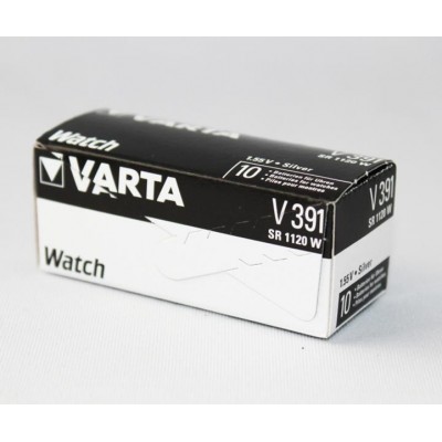 Pila botón Oxido Plata para relojeria 391 de Varta -  391-SR1120SW
