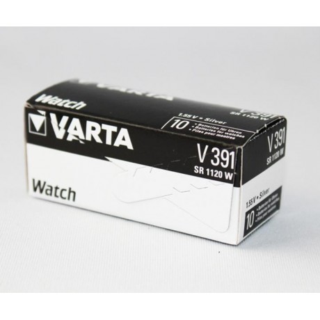 Pila botón Oxido Plata para relojeria 391 de Varta -  391-SR1120SW