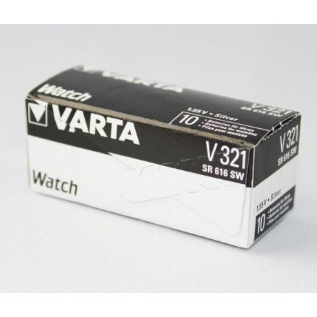 Pila botón Oxido Plata para relojeria 321 de Varta -  321-SR616SW