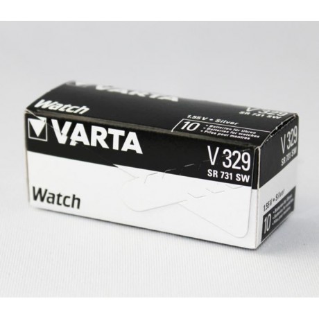 Pila botón Oxido Plata para relojeria 329 de Varta -  329-SR731SW