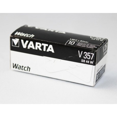 Pila botón Oxido Plata para relojeria 357 de Varta -  357-SR44SW