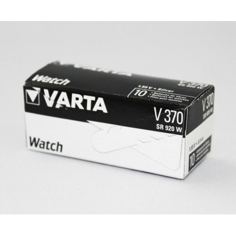 Pila botón Oxido Plata para relojeria 370 de Varta -  370-SR920SW