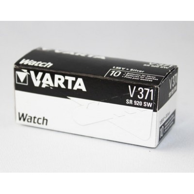 Pila botón Oxido Plata para relojeria 371 de Varta -  371-SR920SW