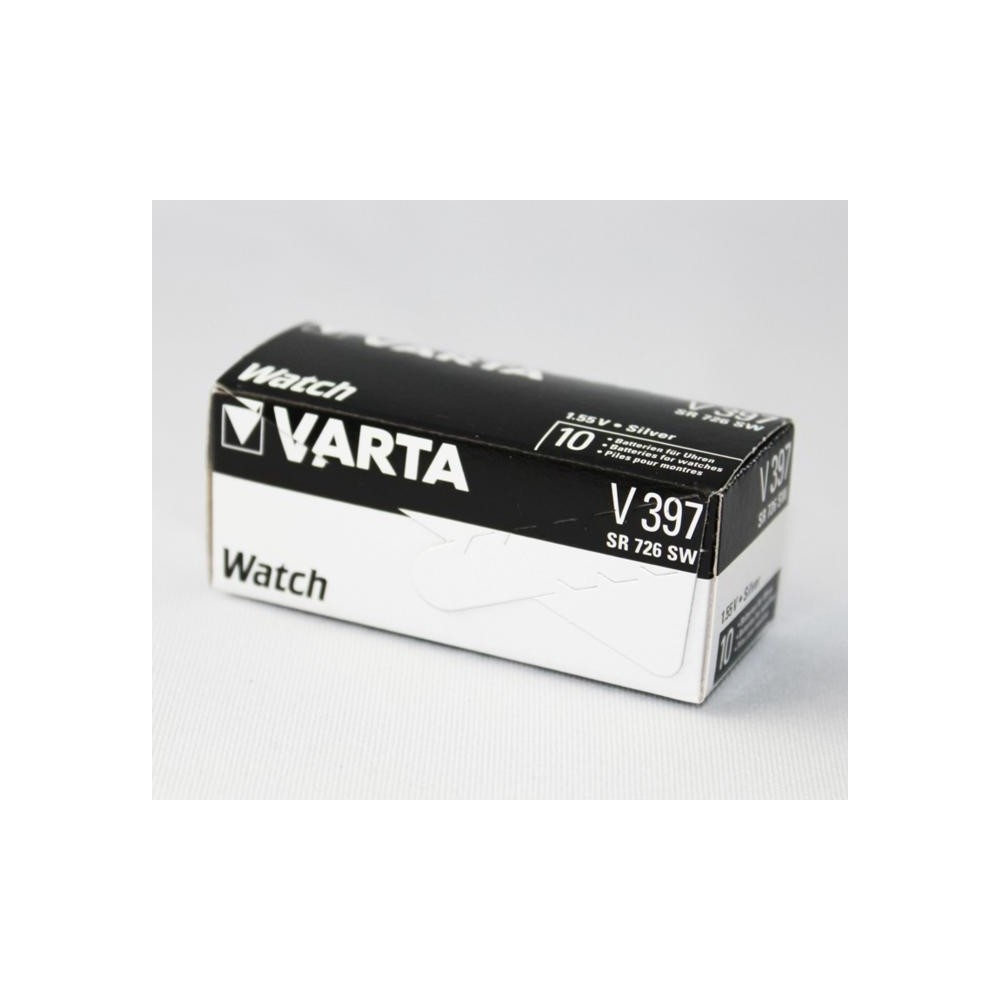 Pila botón Oxido Plata para relojeria 397 de Varta - 397-SR726SW Pila botón Oxido Plata para relojeria 397 de Varta - 397-SR726SW