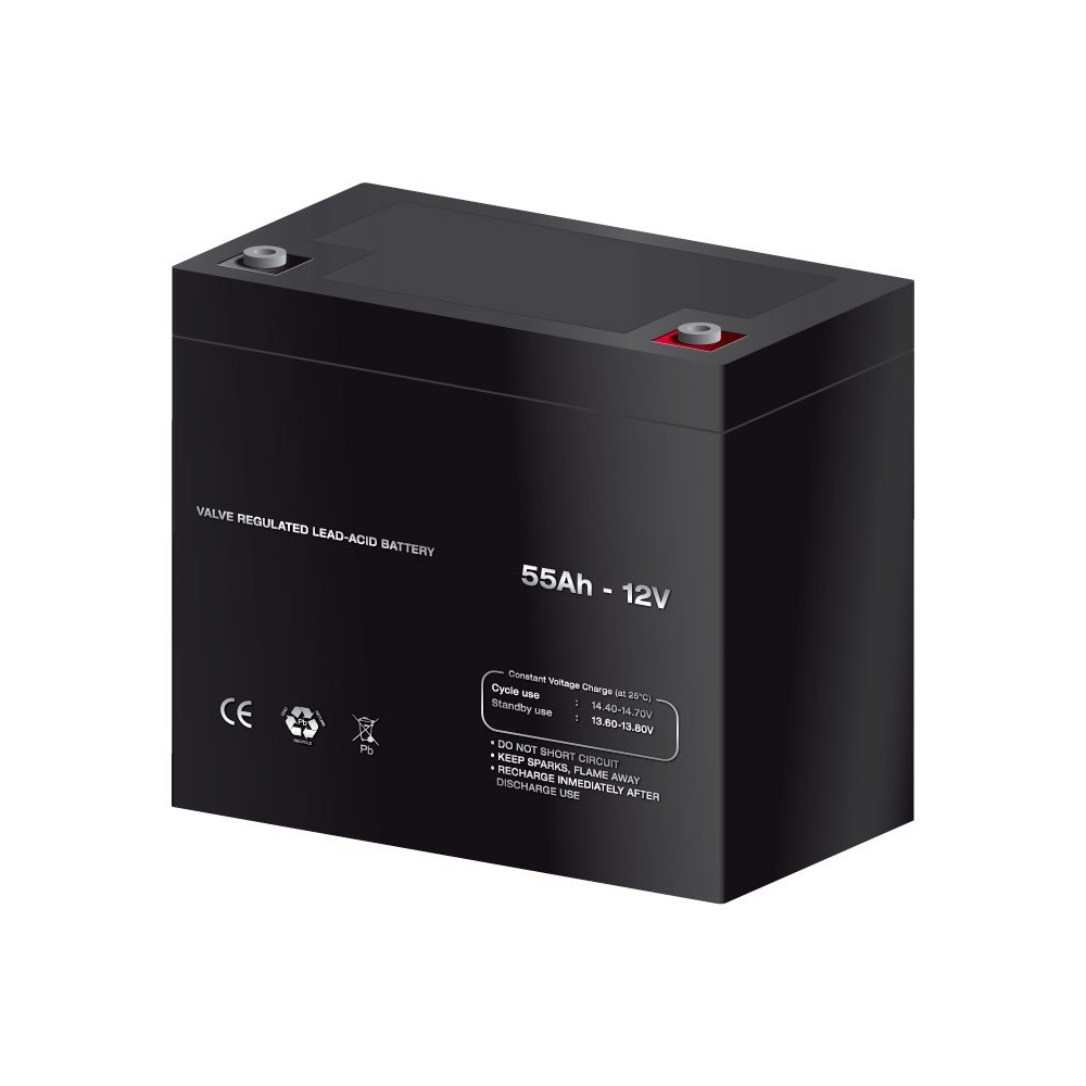Batería de plomo AGM 12,0V/55,0Ah BAT321 (228,0x210,0x137,0mm) Batería de plomo AGM 12,0V/55,0Ah BAT321 (228,0x210,0x137,0mm)