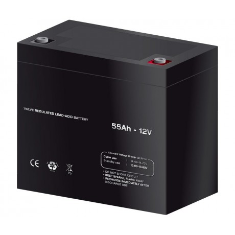 Batería de plomo AGM 12,0V/55,0Ah BAT321 (228,0x210,0x137,0mm) Batería de plomo AGM 12,0V/55,0Ah BAT321 (228,0x210,0x137,0mm)
