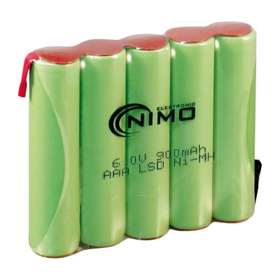 Pack de baterías de 6V/900mAh NI-MH - AAA/RC03 X 5