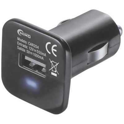 Cargador Alimentador 12Vcc / USB 5Vcc-1000mA de Nimo - MW3393