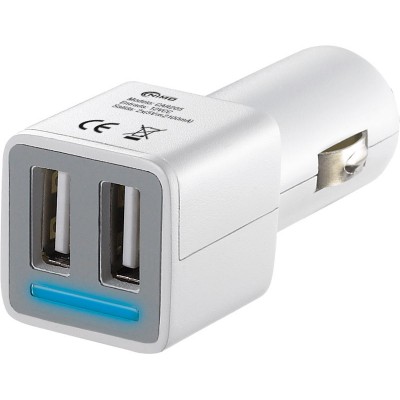 Cargador Alimentador 12Vcc / USB 5Vcc-2100mA + 2100mA de Nimo - MW3399