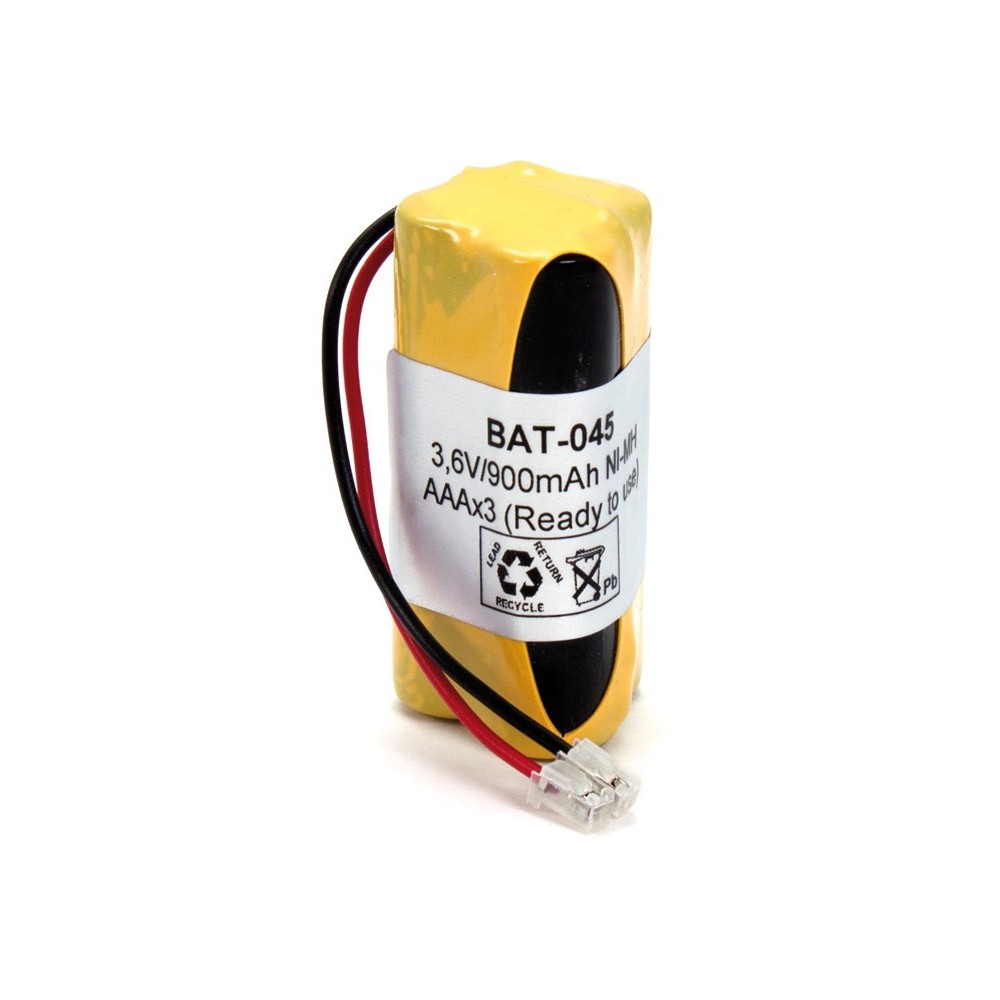 Pack de Baterías de reemplazo 3,6V/900mAh NI-MH - AAA X 3 Tresbolillo Pack de Baterías de reemplazo 3,6V/900mAh NI-MH - AAA X 3 Tresbolillo