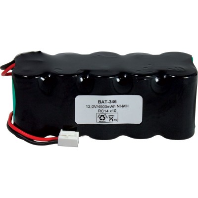 Pack de Batería de reemplazo 12V/4500mAh NI-MH - RCMH4500 X 10, Flasco, conector