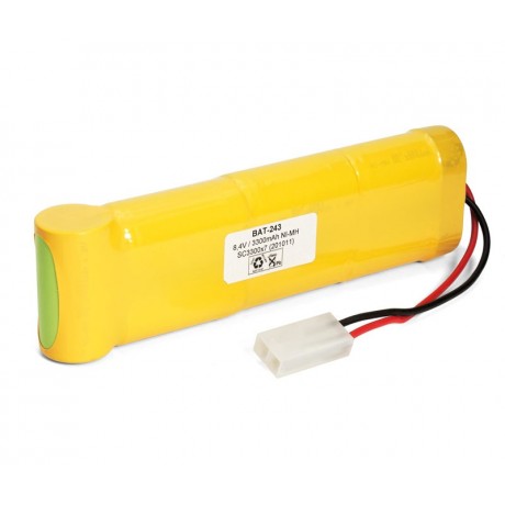 Pack de Batería de 8.4V/3300mAh NI-MH - SCMH3300 x 7, Racing Pack, conector macho Tamiya