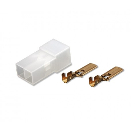 Conector aéreo Faston hembra 2 pines - CON1016