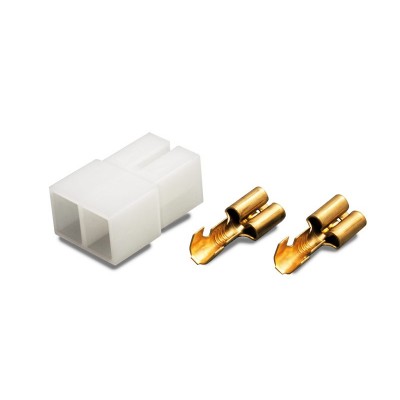 Conector aéreo Faston hembra 2 pines - CON1016