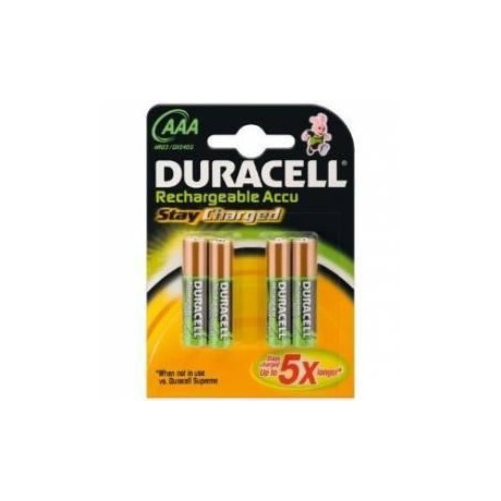 Bateria Recargable HR-03 con carga 800 mAh de Duracell - AAA/RC03 800mAh