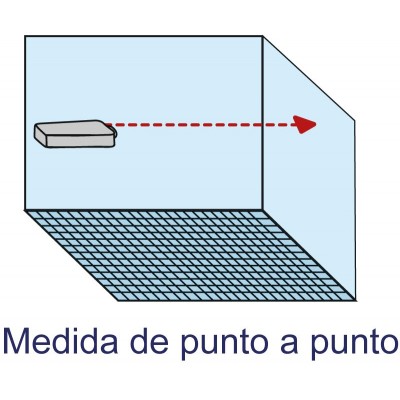 Medidor de distancia por ultrasonidos con puntero láser - TESNT6556