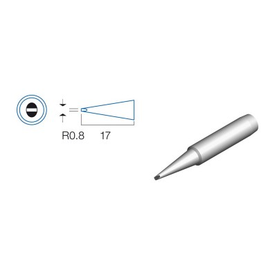 Punta plana de repuesto para soldador HRV6152/3/4- 5SS-200-IRON plana 0,8mm - 5SI-216N-0.8D