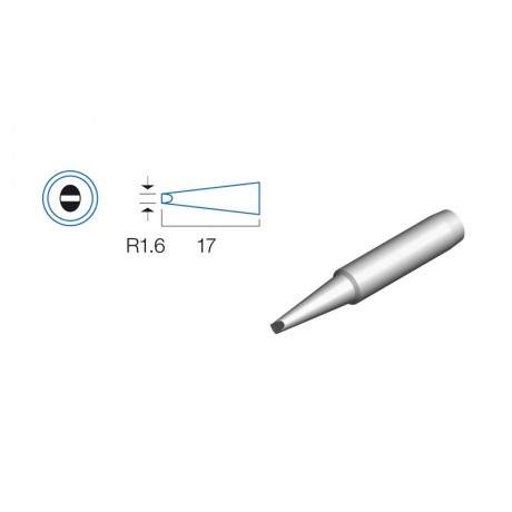 Punta plana de 1,6mm para soldador 9SS-227-IRON - 5SI-216N-1.6D