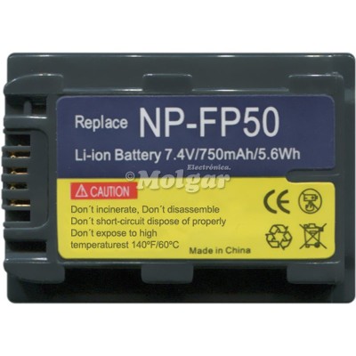 Batería de Ion-Litio para cámara SONY NPFP50 de Nimo 