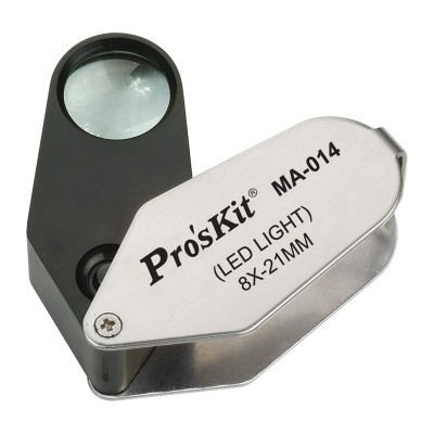 Lupa de bolsillo con luz de Proskit - 8PK-MA-014