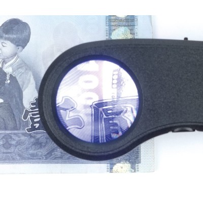 Lupa de bolsillo x7.5 luz LED y detección de billetes de Proskit -  MA-022