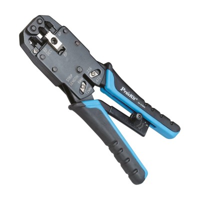 Crimpadora para conectores Modulares RJ11, RJ12, RJ22, RJ45 de Proskit - CP-376KX