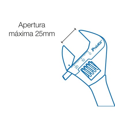 Llave inglesa de 200mm(8") de Proskit - 1PK-H028