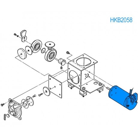 Motor de bomba de desoldador para estaciónes HK701/HK474 de Hakko - HAKKO B2058