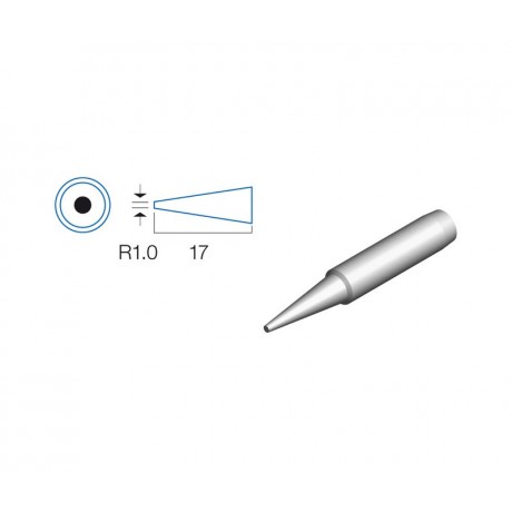 Punta redonda de 1.0mm para soldador HRV6152/3/4 - 5SS-200-IRON  -  5SI-216N-B1.0