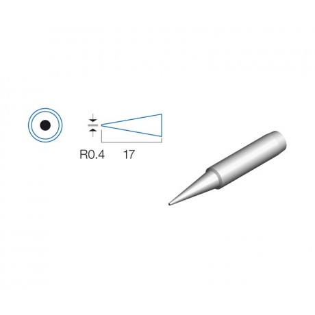 Punta plana de 3.2mm para soldador HRV6152/3/4 - 5SS-200-IRON  -  5SI-216N-3.2D