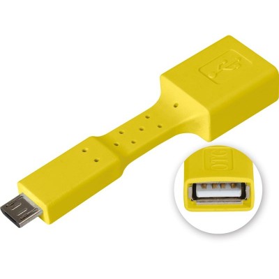 Adaptador flexible OTG micro USB para dispositvos móviles en colores de Nimo - CON516