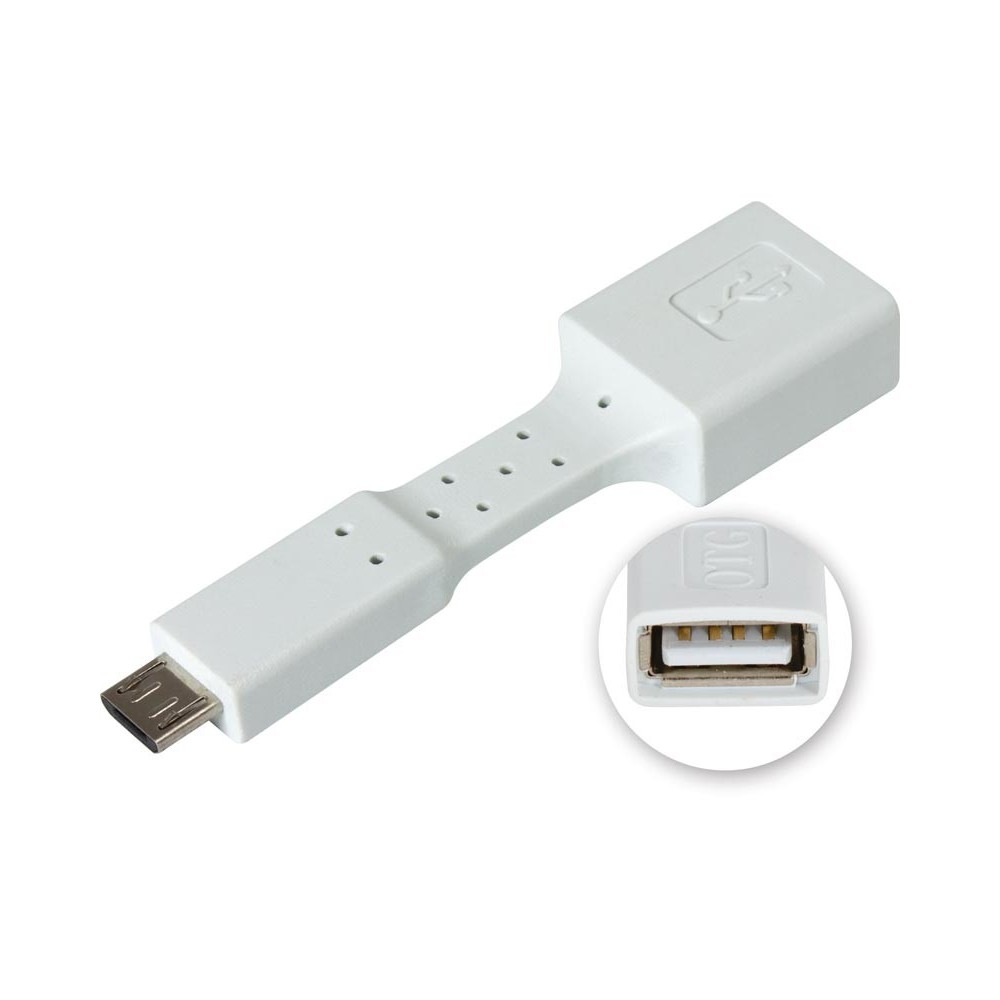 Adaptador flexible OTG micro USB para dispositvos móviles en colores de Nimo - CON516 Adaptador flexible OTG micro USB para dispositvos móviles en colores de Nimo - CON516