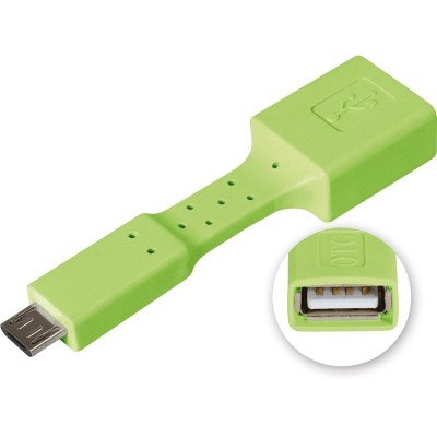 Adaptador flexible OTG micro USB para dispositvos móviles en colores de Nimo - CON516