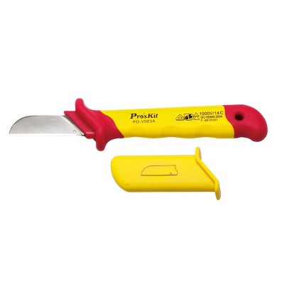 PD-V003A Cuchillo electricista hoja recta 1000V- IEC 609000 de Proskit