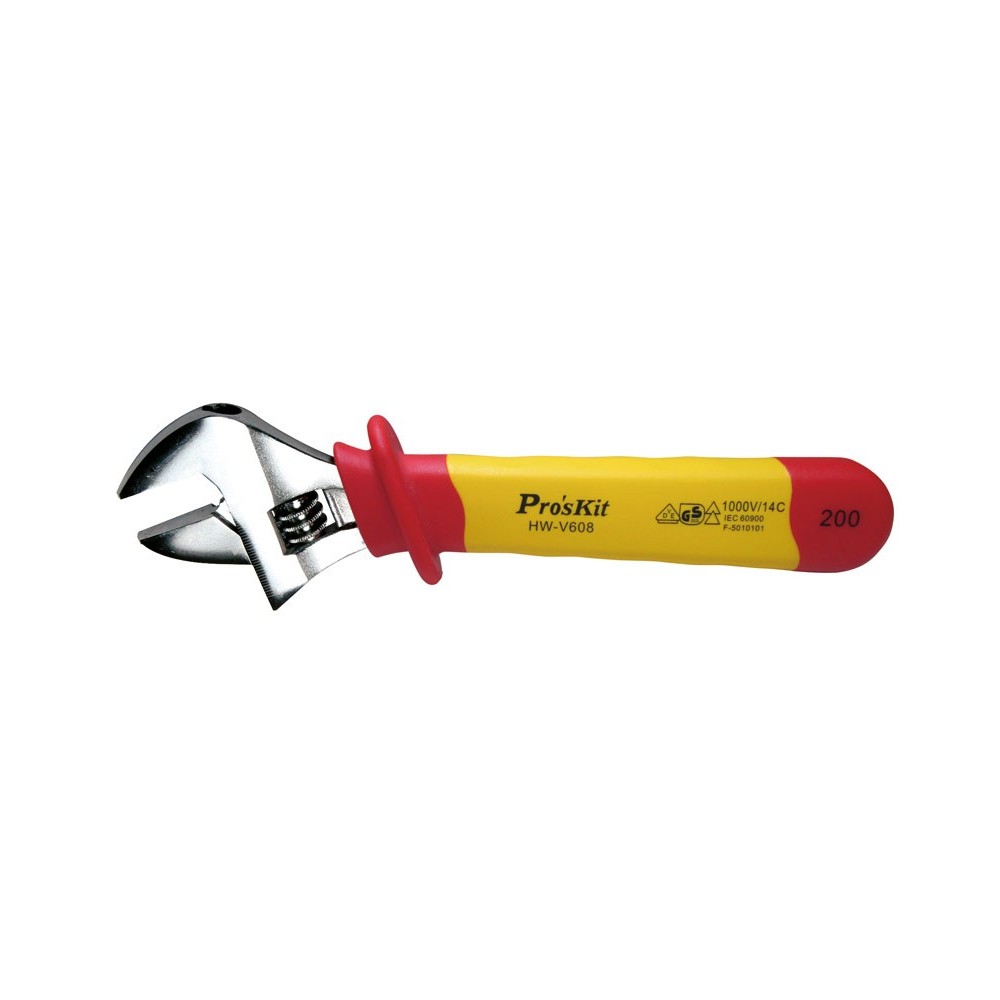 HW-V608 Llave inglesa aislada 1000V- IEC 609000/200mm de Proskit HW-V608 Llave inglesa aislada 1000V- IEC 609000/200mm de Proskit