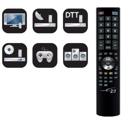 Mando Nimo universal para televisión programable por PC 2 en 1 Deluxe - MAN2035