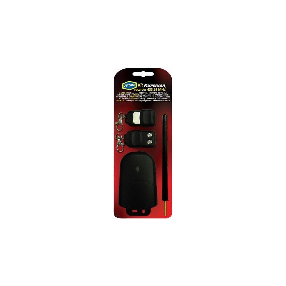 Kit receptor Superior + 2 emisores radiofrecuencia 433Mhz - MD-SUP-KIT-OU Kit receptor Superior + 2 emisores radiofrecuencia 433Mhz - MD-SUP-KIT-OU