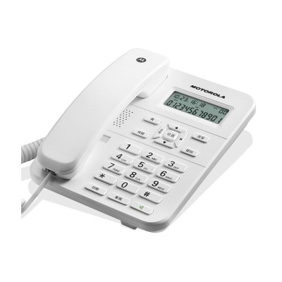 Teléfono de sobremesa blanco con pantalla, memorias y manos libres MOTOROLA - TELF065B