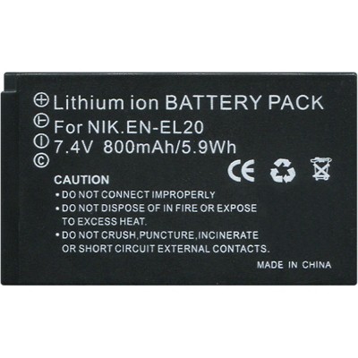 Batería de Ion-Litio para NIKON EN-EL20 de Nimo - NIKON EN-EL20